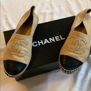 Chanel Espadrilles Tan/Black Size 40 (fit like 8)